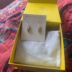 Kendra Scott gold lee filigree earrings